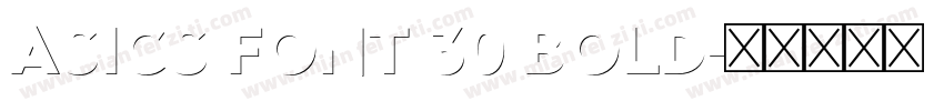 ASICS Font 30 Bold字体转换